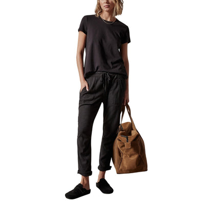 James Perse Relaxed Black Soft Drape Pants Size 1