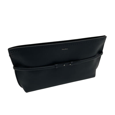 Max Mara Leather Black Archetipo Clutch Bag