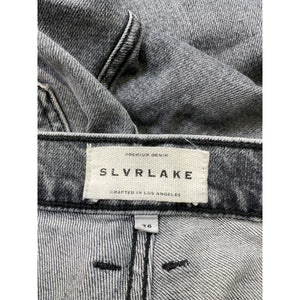 Slvrlake 'Beatnik' Black Cotton High Rise Slim Jean Size 26