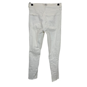 Veronica Beard High Rise Slim Straight White Ryleigh Size 25 Cotton Blend Denim Jeans