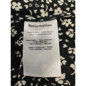 Reformation Floral Balboa Britta Blouse Size M