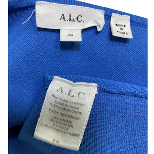 A.L.C. Asymmetric Blue Colby Top Size M
