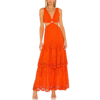 Significant Other Elegant Scarlet Juliette Maxi Dress Size 8