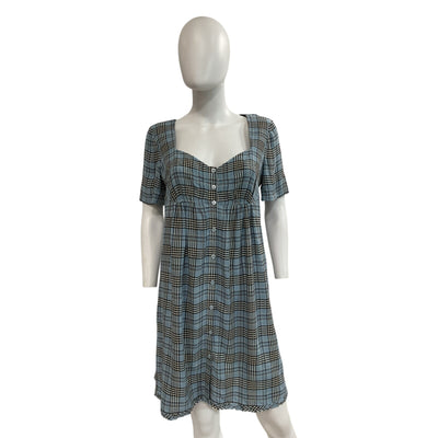 Marc Jacobs Wool Blend Tartan Dress - Size M