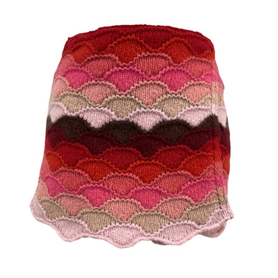 Alanui Knit Pink Under The Northern Sky Skirt Size M