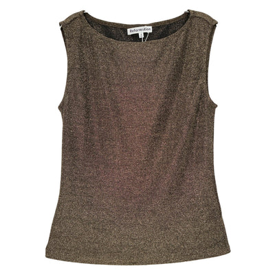 Reformation Shimmering Tan Dusk Knit Tank Size S