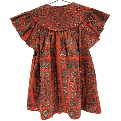 Ulla Johnson Ruffled Multicolor Kosta Top Size 0
