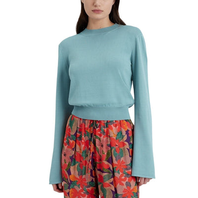 Solid & Striped Ribbed Teal Babetta Sweater Size S
