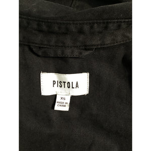 Pistola 'Rosie' Black Twill Shoulder Pad Jumpsuit Size XS