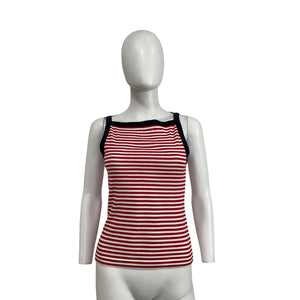 Dôen 'Andrea' Red Cotton Tank Top Size S