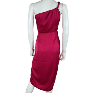 Amur Draped Fuchsia Deena Dress Size 0