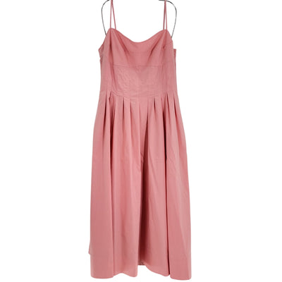 Simkhai Pleated Pink Kittiya Dress Size 12