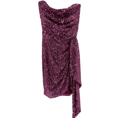 Nookie Sequined Fuchsia Sloane Mini Dress Size S