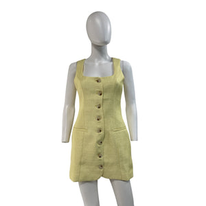 Line & Dot 'Sunnie' Yellow Polyester Mini Dress Size XS