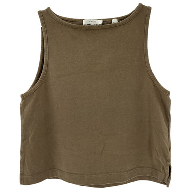 Vince Cropped Green Swing Tank Top Size S