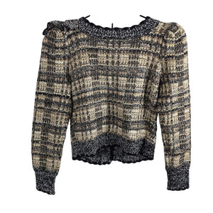 Loveshackfancy Boucle Multi Chantria Size XS Cardigan