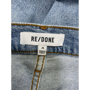 Re/Done Classic Blue Stove Pipe Denim Jeans Size 25