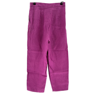 Adriana Degreas Solid Magenta Carrot Size M Pants