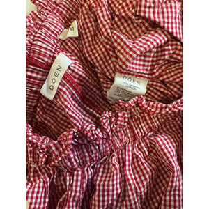 Dôen 'Luella' Red Cotton Short Size S