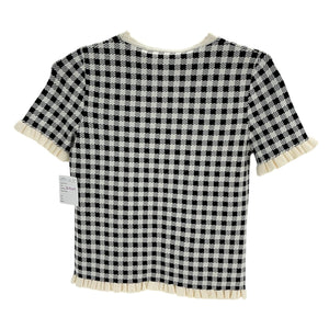 Sea New York Checked Multi Saige Top Size M NWT