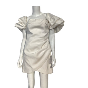 Elliatt Structured Ivory Palladium Dress Size M