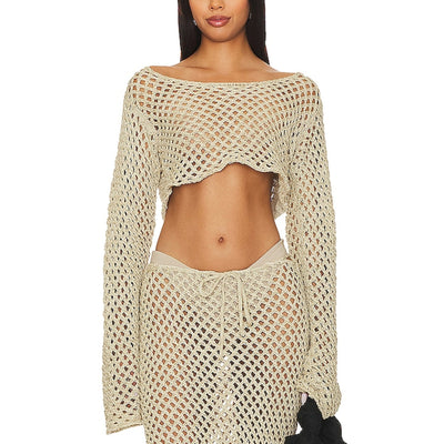 Bananhot Crochet Ivory Magen Top Size XS / S