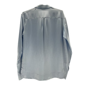 Ser.o.ya Satin Blue Zucker Shirt Size S