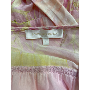 LoveShackFancy Floral Light Berry Tea Karalie Maxi Dress Size 2
