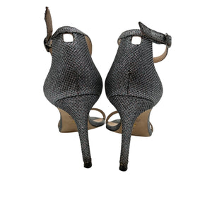 Stuart Weitzman Silver Nudist Heels Size 9