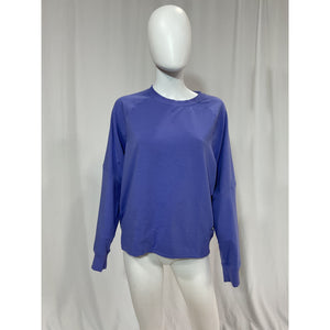 On 'Movement' Blue Crewneck Long Sleeve Sweatshirt Size M