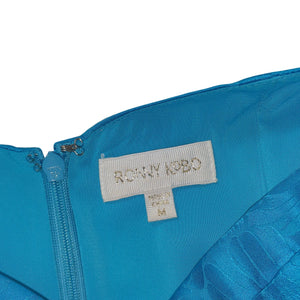 Ronny Kobo Ruched Teal Dawson Dress Size M
