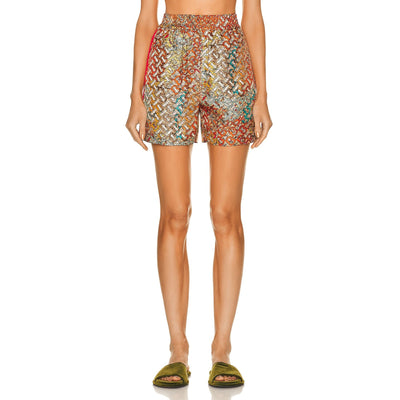 Burberry Printed Bright Orange Tawney Shorts Size 6