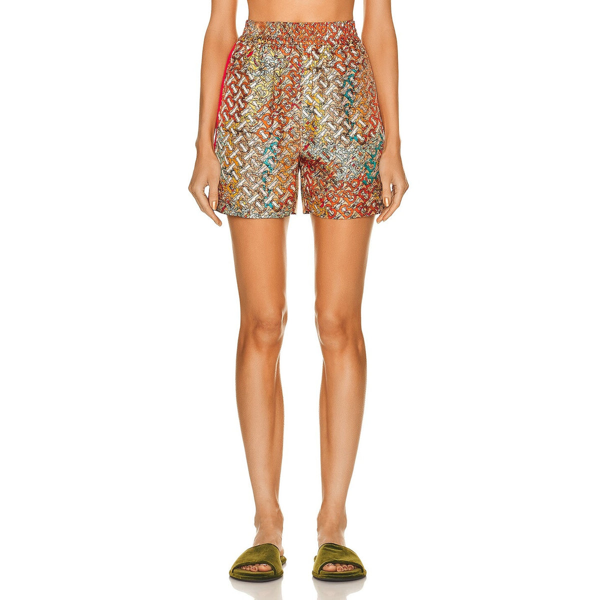 Burberry Printed Bright Orange Tawney Shorts Size 6