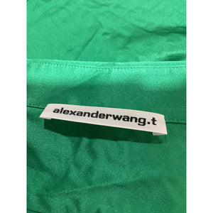 Alexander Wang Satin Poison Ivy Off The Shoulder Blouse Size XS