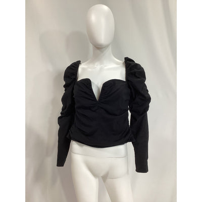 Reformation 'Ivy' Black Top Size 10