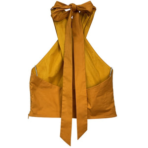 Staud Chic Yellow Kai Halter Top Size 0