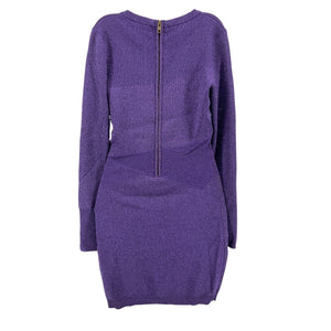 Retrofête Shimmering Metallic Purple Sonja Minidress Size S