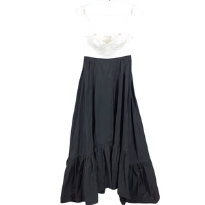 Anna October Elegant Black/Ivory Cicely Maxi Size XS Dress