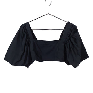 Rhode Puff Sleeve Black Tish Crop Size 2 Top
