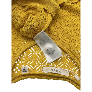 Dôen 'Diane' Yellow Viscose Cardigan Size M