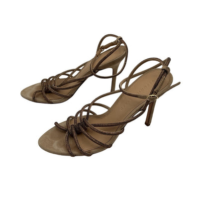 Veronica Beard Strappy Sand Topaz Aneesha Sandals Size 8 US / 38 EU