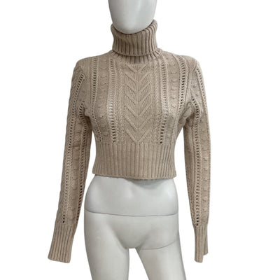 Rag & Bone Chunky Cream Elizabeth Turtleneck Sweater Size XS