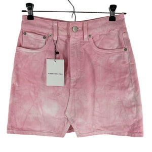 Alessandra Rich Denim Pink Mini Skirt Size 26
