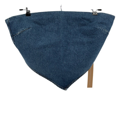 Reformation Denim Hemlock Braxton Handkerchief Top Size 8 NWT