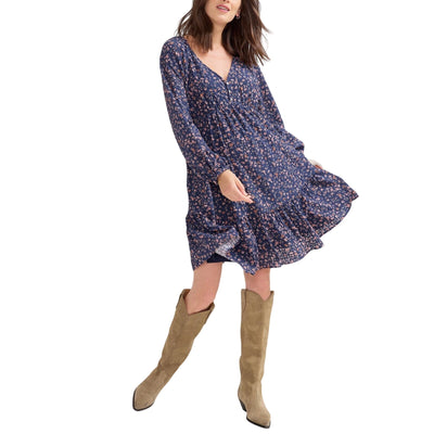 Hatch Floral Blue Kelsey Dress Size 2