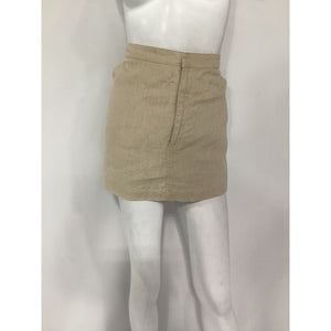 L'Academie 'Allana' Beige Cotton Skort Size XL