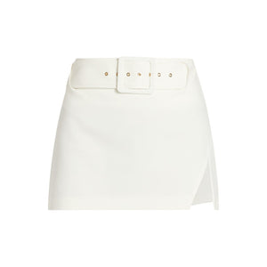 Ramy Brook Belted White Jones Miniskirt Size 2