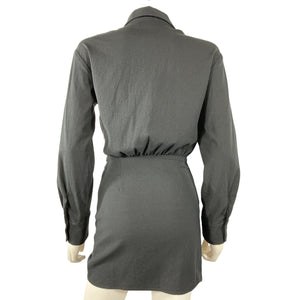 Reformation Collared Black Weston Dress Size 0