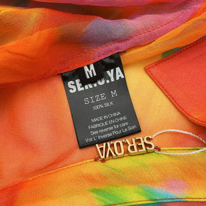 Ser.O.Ya Sheer Multicolor Willow Blouse Size M