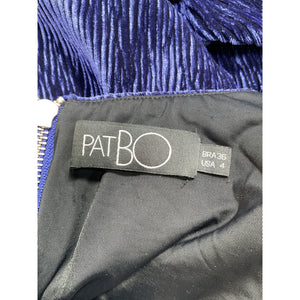 Patbo Textured Purple Velvet Cutout Gown Size 4